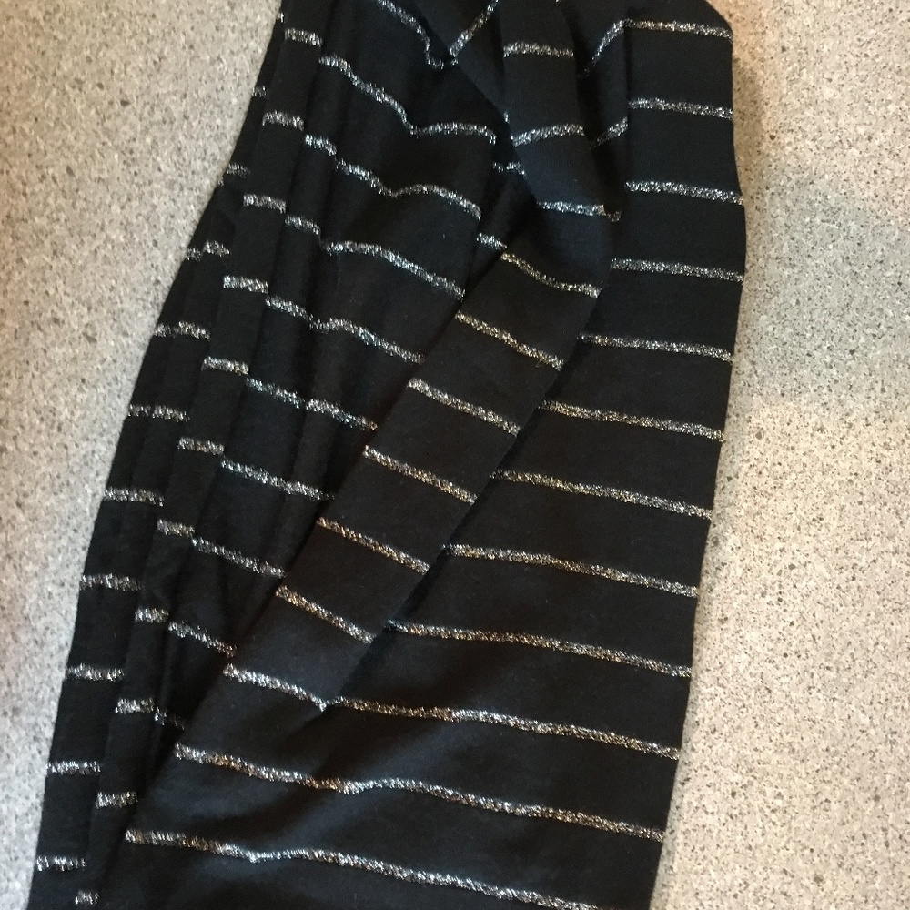 Infinity winter scarf - black/silver